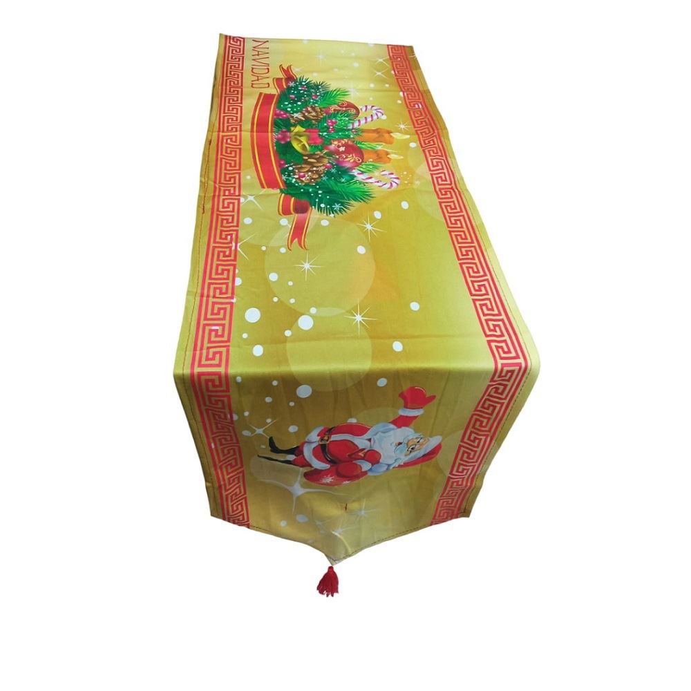Camino de mesa navideño mantel central para esta navidad
